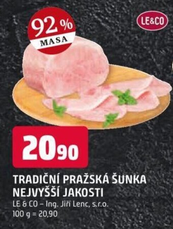 LE&CO Tradiční pražská šunka nejvyšší jakosti 100g