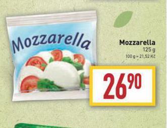 Billa Mozzarella nabídka