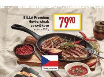 Billa Hovězí steak ze svíčkové nabídka
