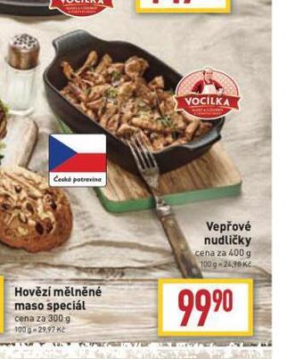 Billa Vepřové nudličky nabídka