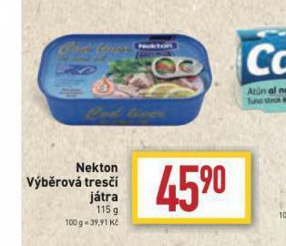 Billa Nekton tresčí játra nabídka
