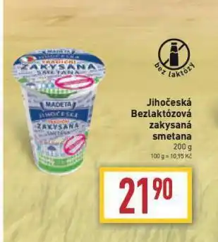 Billa Jihočeská bezlaktózová zakysaná smetana nabídka