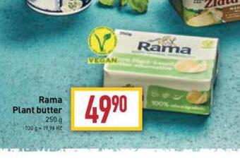 Billa Rama plant butter nabídka