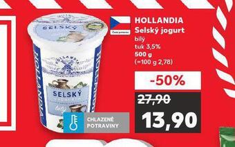 Kaufland Hollandia selský jogurt nabídka