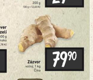 Billa Zázvor nabídka