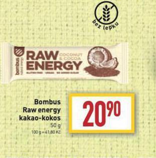 Billa Bombus raw energy nabídka