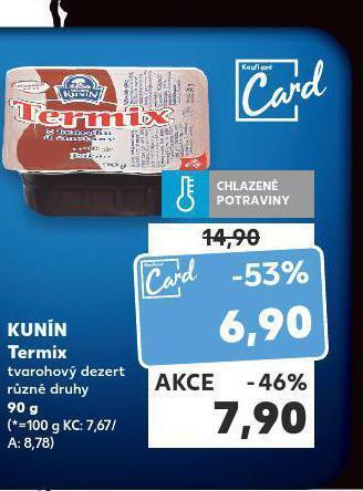 Kaufland Kunín termix nabídka