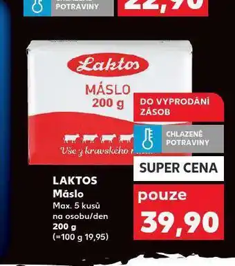 Kaufland Laktos máslo nabídka