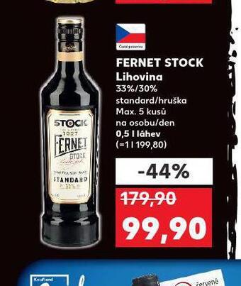 Kaufland Fernet stock nabídka