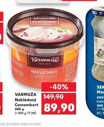 Kaufland Nakládaný camembert nabídka