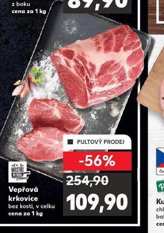 Kaufland Vepřová krkovice bez kosti nabídka