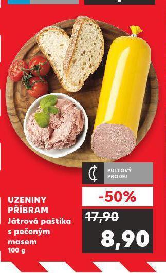 Kaufland Játrová paštika s pečeným masem nabídka