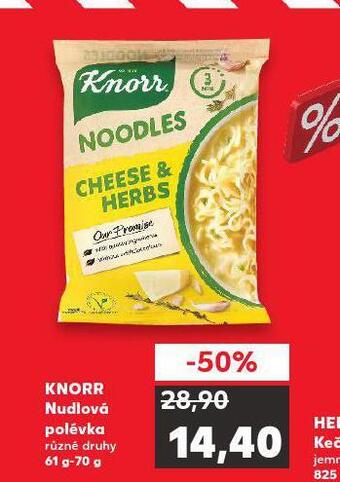 Kaufland Knorr nudlová polévka nabídka