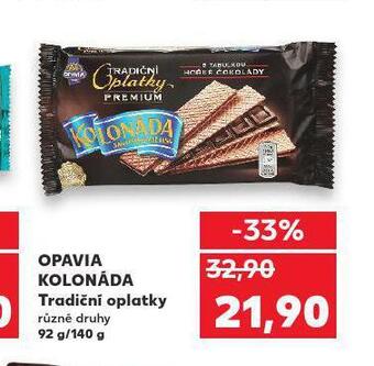 Kaufland Opavia kolonáda tradiční oplatky nabídka