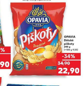 Kaufland Opavia dětské piškoty nabídka