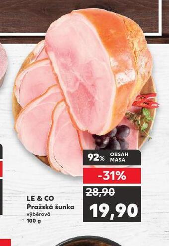Kaufland Pražská šunka nabídka
