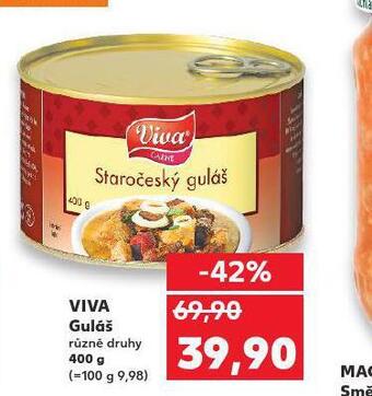 Kaufland Viva guláš nabídka