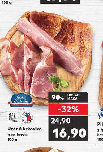 Kaufland Uzená krkovice bez kosti nabídka