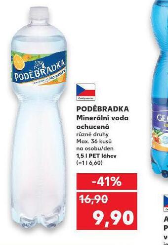 Kaufland Poděbradka ochucená nabídka