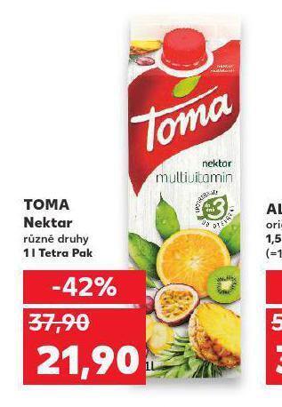 Kaufland Toma nektar nabídka