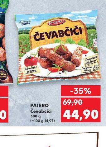 Kaufland Pajero čevabčiči nabídka