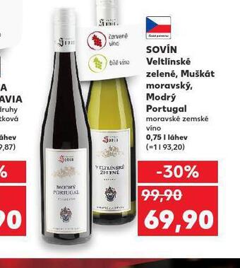 Kaufland Sovín muškát moravský nabídka