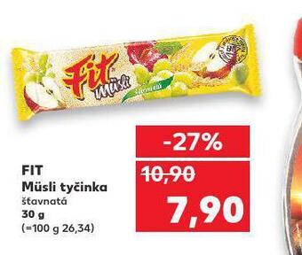 Kaufland Fit müsli tyčinka nabídka