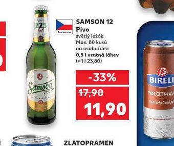 Kaufland Pivo samson 12 nabídka