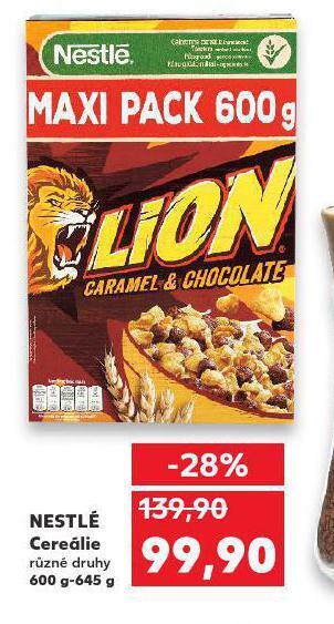 Kaufland Nestlé cereálie nabídka