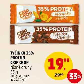 Penny Market Tyčinka 35% protein crip crop, 55 g nabídka