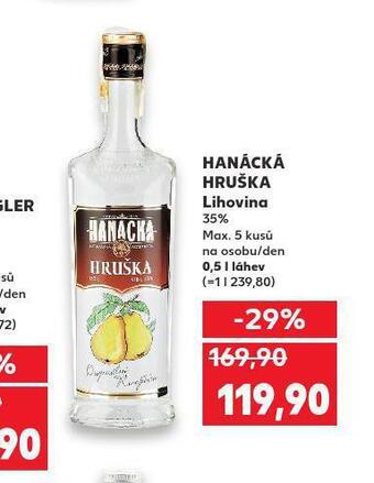 Kaufland Hanácká hruška nabídka