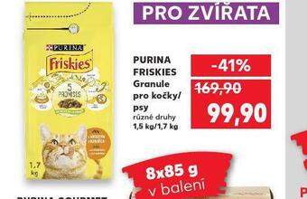 Kaufland Purina friskies granule pro kočky nabídka