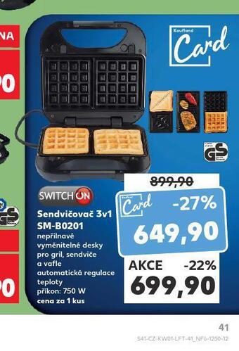 Kaufland Sendvičovač nabídka