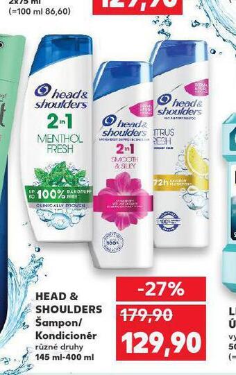 Kaufland Head&shoulders šampon nabídka