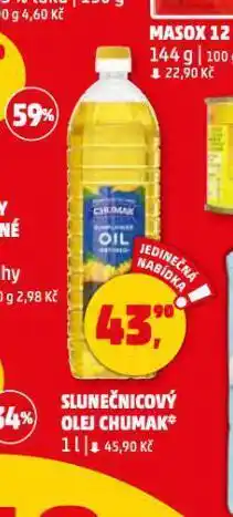 Penny Market Slunečnicový olej chumak nabídka