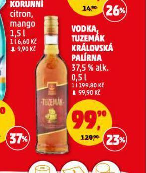 Penny Market Vodka, tuzemák královská palírna nabídka