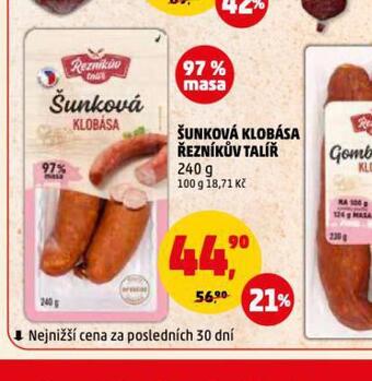 Penny Market Šunková klobása nabídka