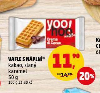 Penny Market Vafle s náplní nabídka