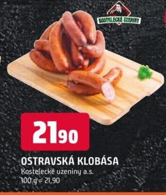 Trefa Kostelecké Uzeniny Ostravská klobása 100g nabídka
