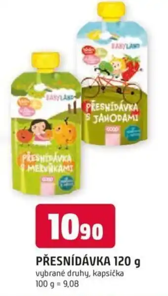 Trefa Babyland Přesnídávka vybraný druhy, kapsička nabídka