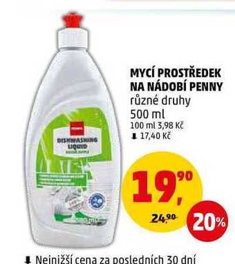 Penny Market Mycí prostředek na nádobí penny, 500 ml nabídka