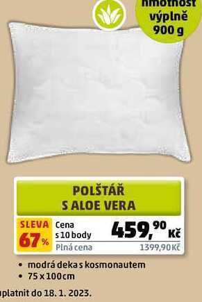 Penny Market Polštář s aloe vera nabídka