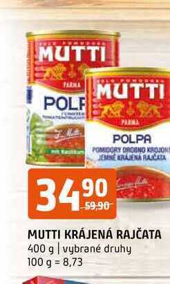 Terno Mutti krájená rajčata 400 g nabídka