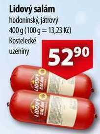 CBA Lidový salám, 400 g nabídka