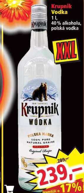 Norma Krupnik vodka 1l nabídka