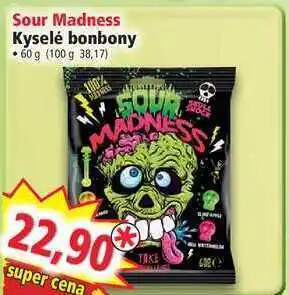 Norma Sour madness kyselé bonbony .60 g nabídka