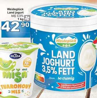 Jip Weideglück land jogurt bílý 3,5% 1 kg nabídka