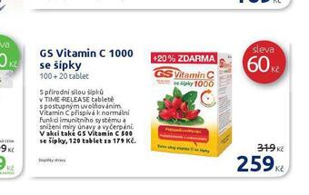Benu Gs vitamin c 1000 se šípky nabídka