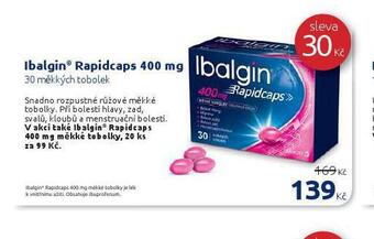 Benu Ibalgin rapidcaps 400 mg nabídka
