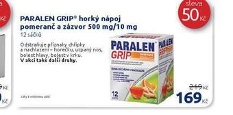 Paralen grip horký nápoj pomeranč a zázvor